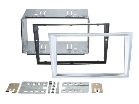 CT23VX37 Matt Chrome Corsa 2006-2014 Car Stereo Double Din Fascia Panel Plate