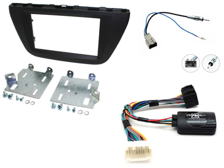 CTKSZ03 Double Din Fascia Steering Antenna Fitting Kit for Suzuki SX4 2006-2014
