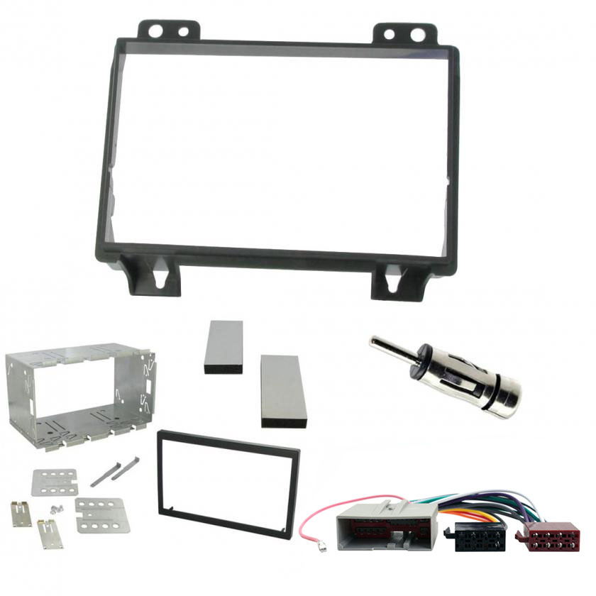 ALFA 159 2005-2012 Autoradio Kit De Montage Double DIN panneau façade radio noir