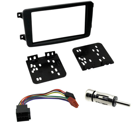 Double Din Car CD Stereo Fascia Fitting Kit For Mercedes C ... w203 stereo wiring 