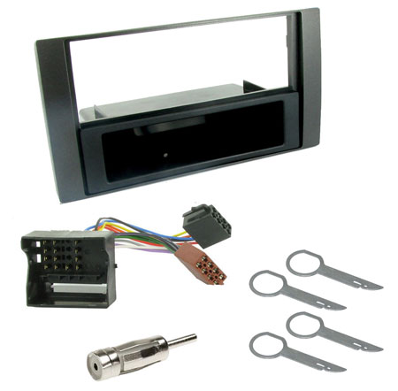 Vauxhall Anthracite Single DIN Car CD Stereo Facia Fascia Surround /& Radio Keys