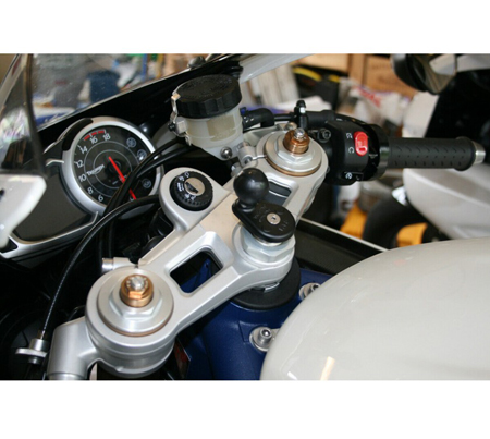 12 Mm Vástago montaje para Garmin Nuvi Gps encaja Honda Blackbird /& Motos Kawasaki